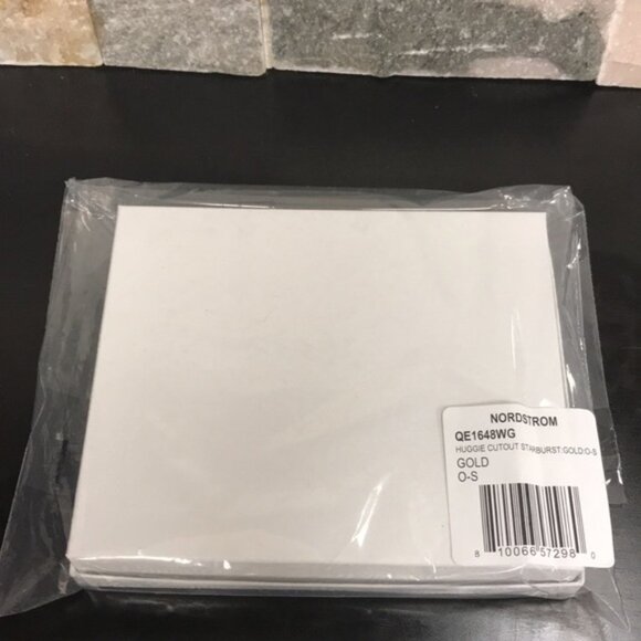 AREA STARS 14k Gold Plated Brass Starburst Cutout Drop Earrings 2 Packs - Picture 7 of 7